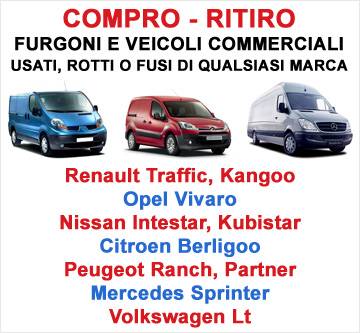 acquisto compro furgone peugeot mercedes fiat citroen opel nissan usato rotto