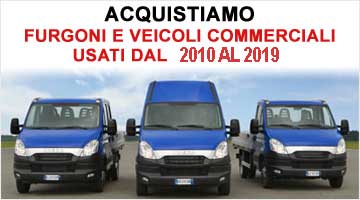 acquistiamo veicoli commerciali rotti incidentati sinistrati fusi