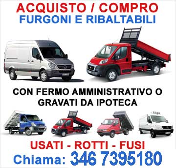 acquisto compro autocarri ribaltabili frigo usati non marcianti incidentati rotti fusi